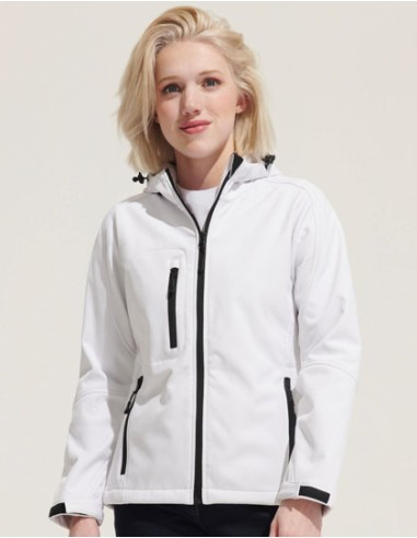 SOL-46802-Womens Hooded Softshell Jacket Replay